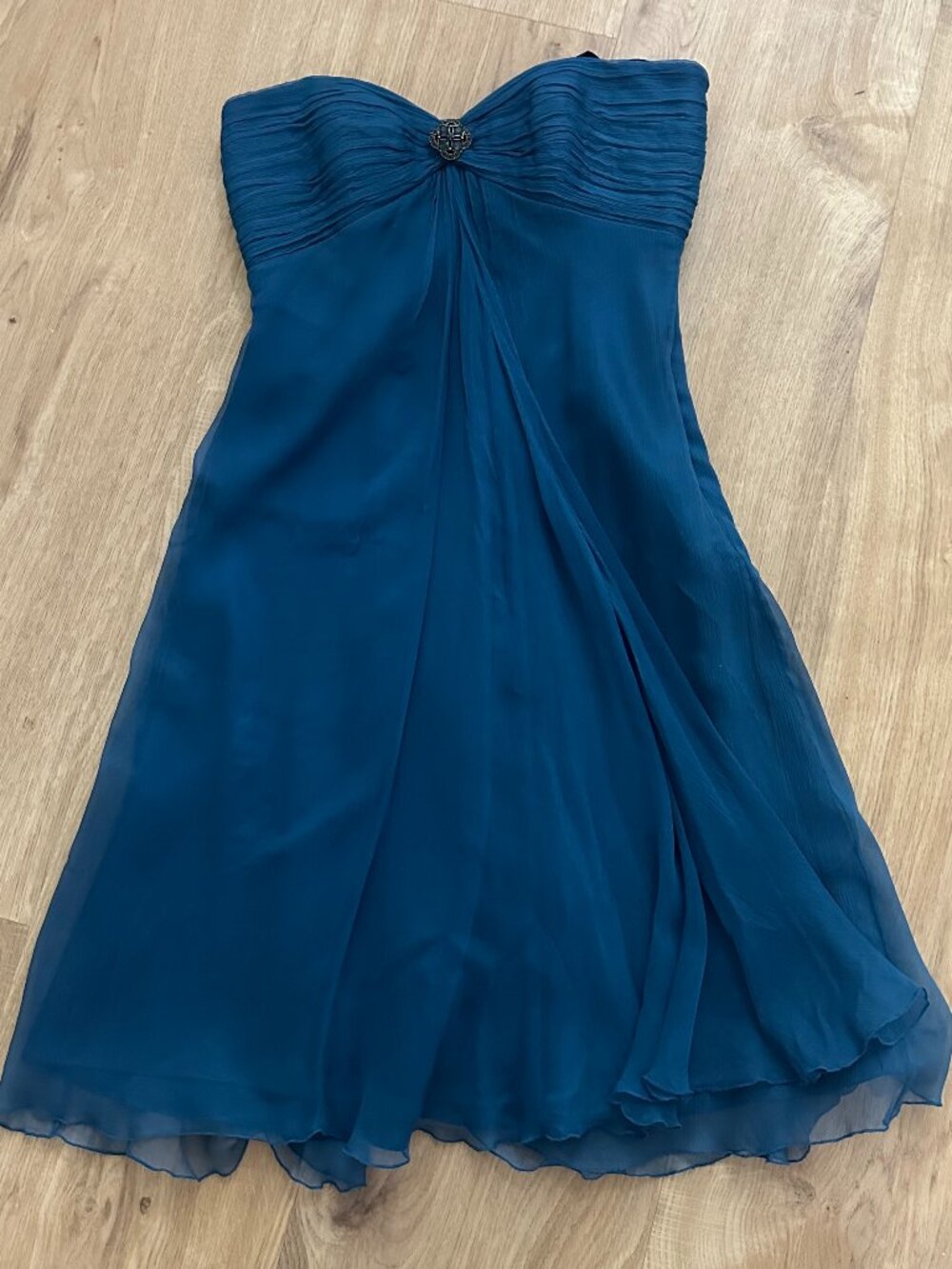 Laundry by Shelli Segal strapless dress in blue - 4 (truly more of a 0-2)